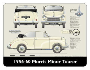 Morris Minor Tourer 1956-60 Mouse Mat